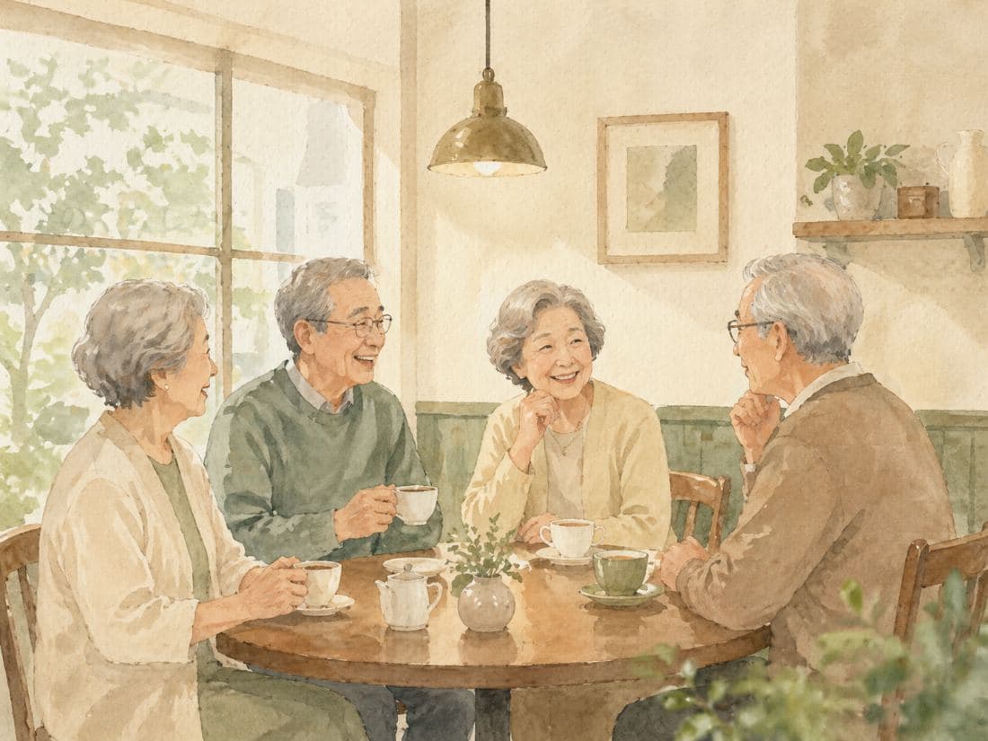 昼下がりの喫茶で